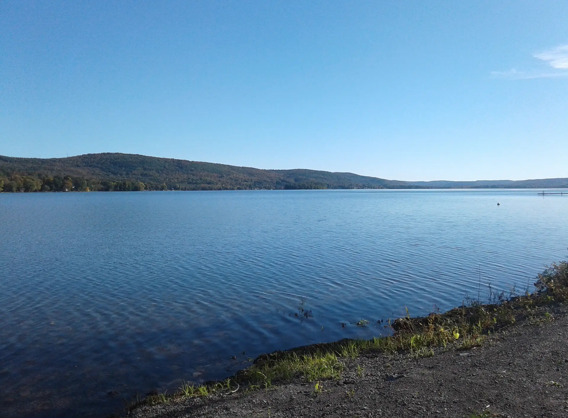 Wide view of Canadarago Lake